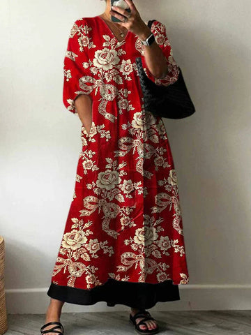 Elegant Printed Dress Julia