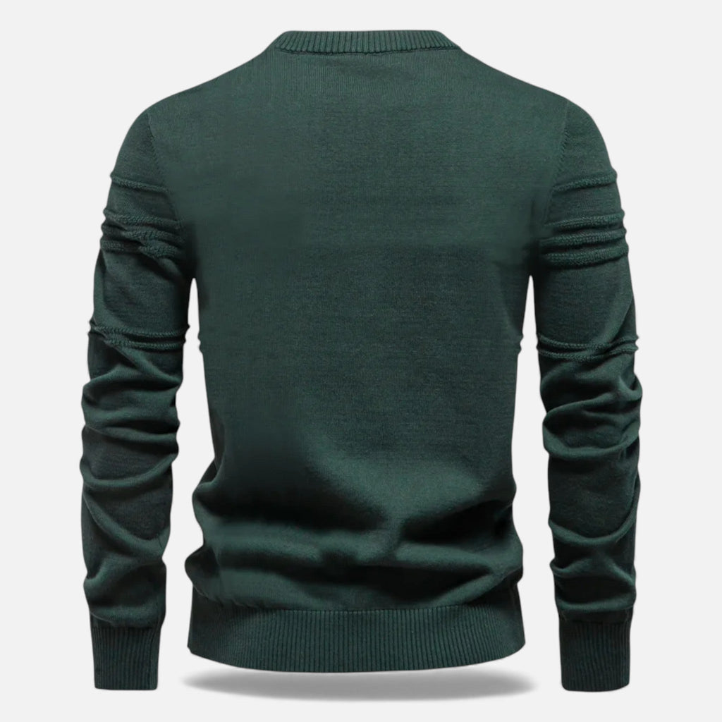 Men's Tailored Structured Knit Sweater