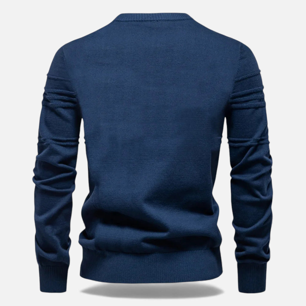 Men's Tailored Structured Knit Sweater