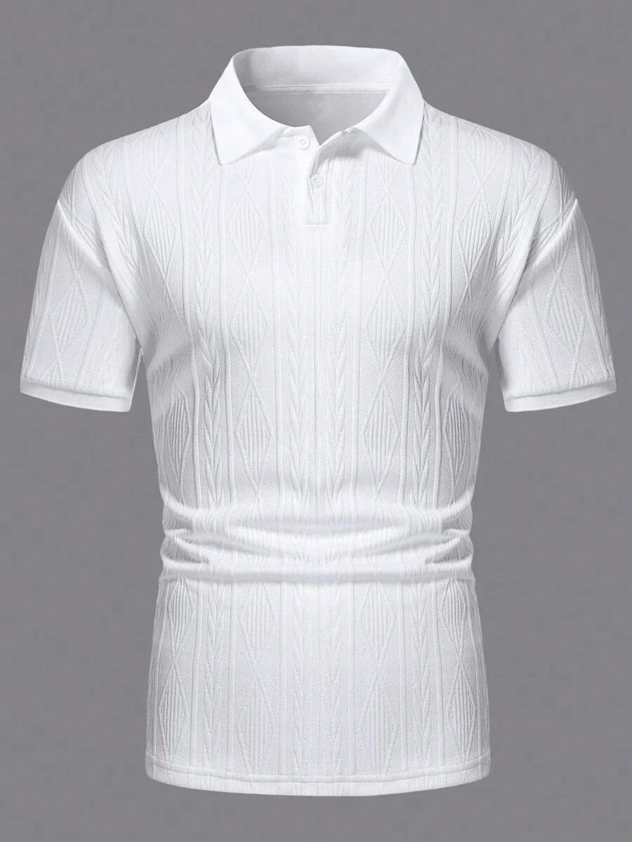 Men's Relaxed Button-Up Summer Polo