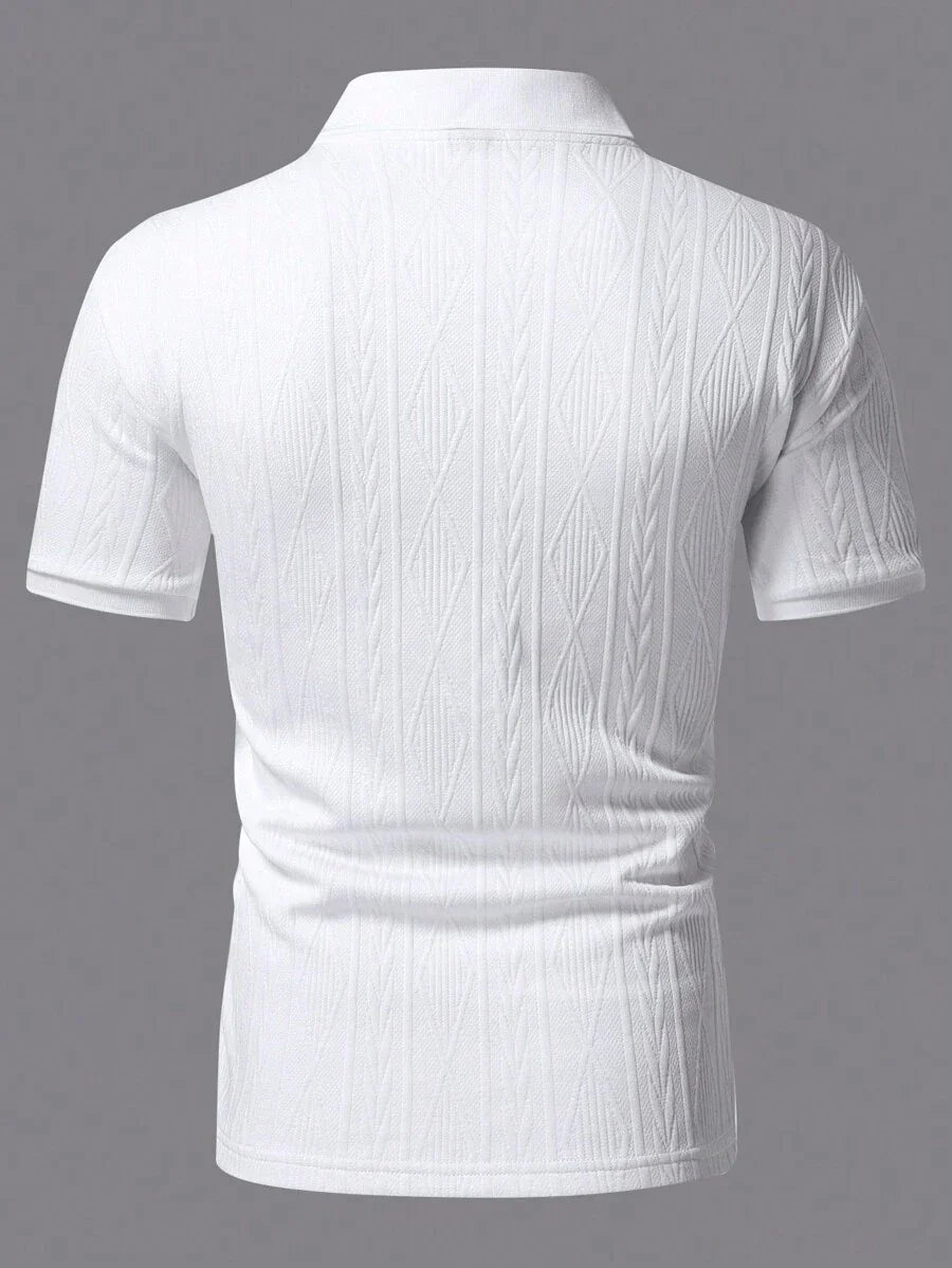 Men's Relaxed Button-Up Summer Polo
