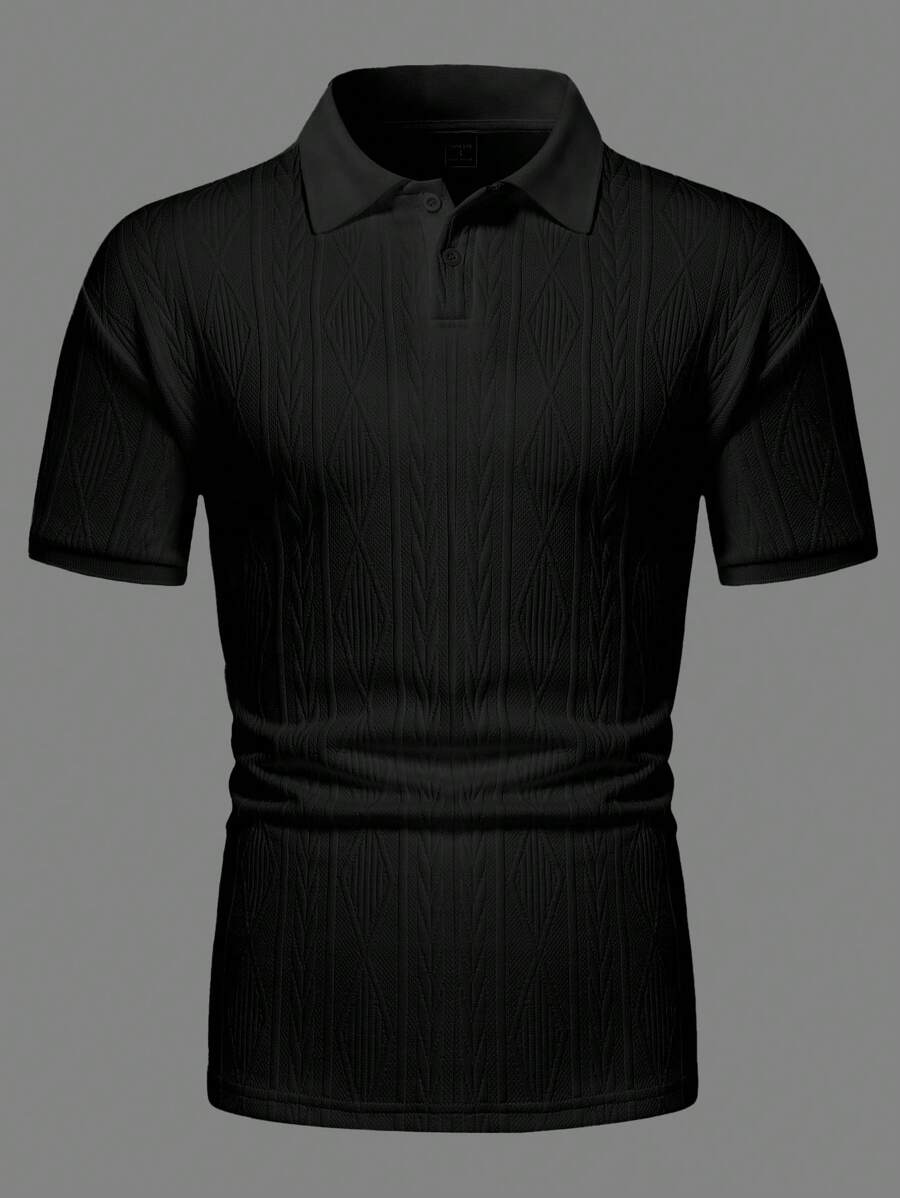 Men's Relaxed Button-Up Summer Polo