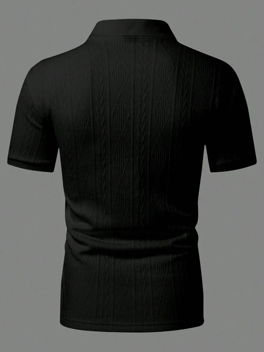 Men's Relaxed Button-Up Summer Polo