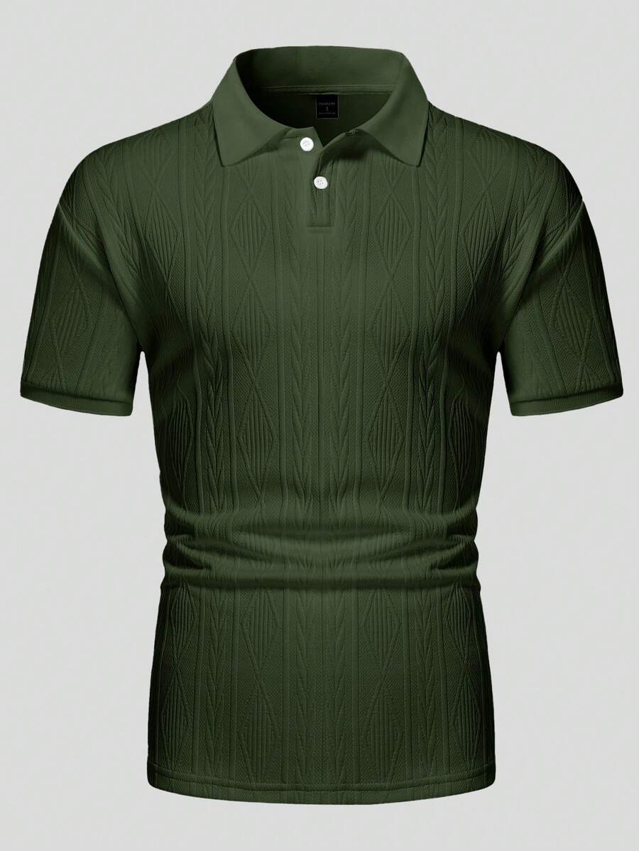 Men's Relaxed Button-Up Summer Polo