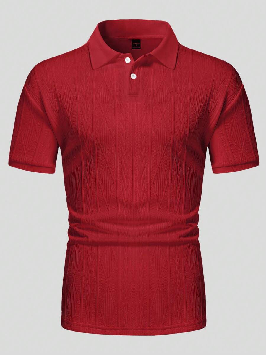 Men's Relaxed Button-Up Summer Polo
