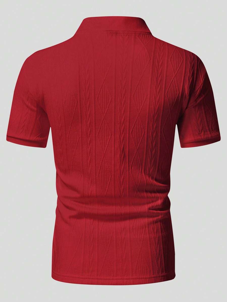 Men's Relaxed Button-Up Summer Polo