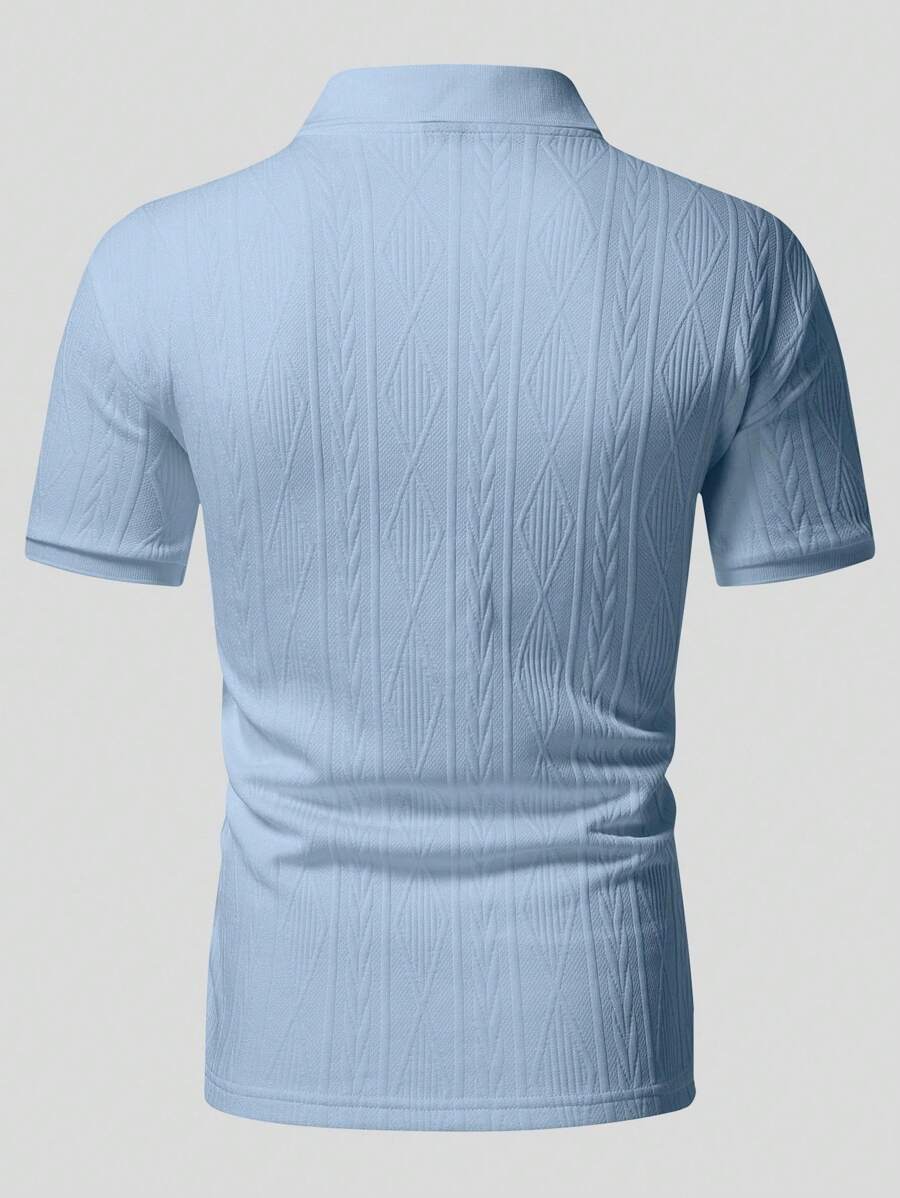 Men's Relaxed Button-Up Summer Polo