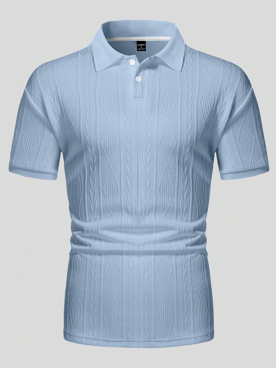Men's Relaxed Button-Up Summer Polo