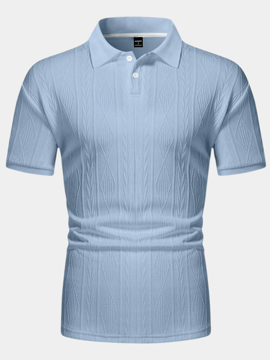 Men's Relaxed Button-Up Summer Polo