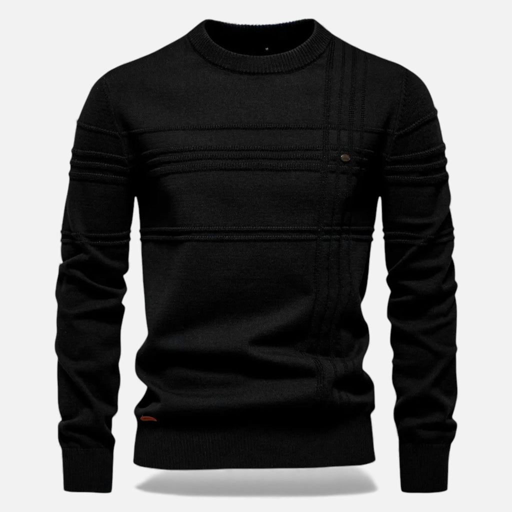 Men's Tailored Structured Knit Sweater