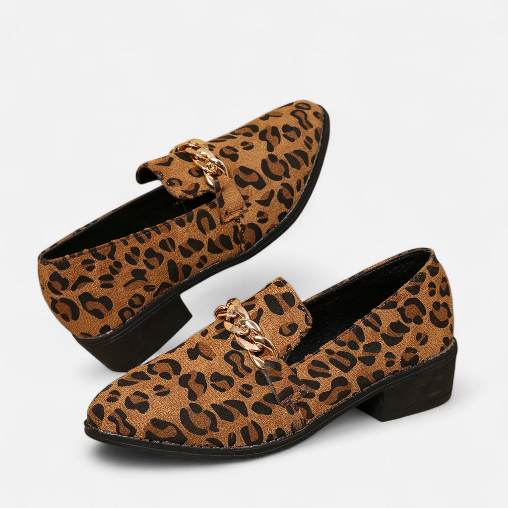 Women's Wild Suede Leopard Loafers