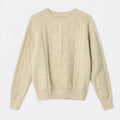Women's Relaxed Cable-Knit Winter Sweater