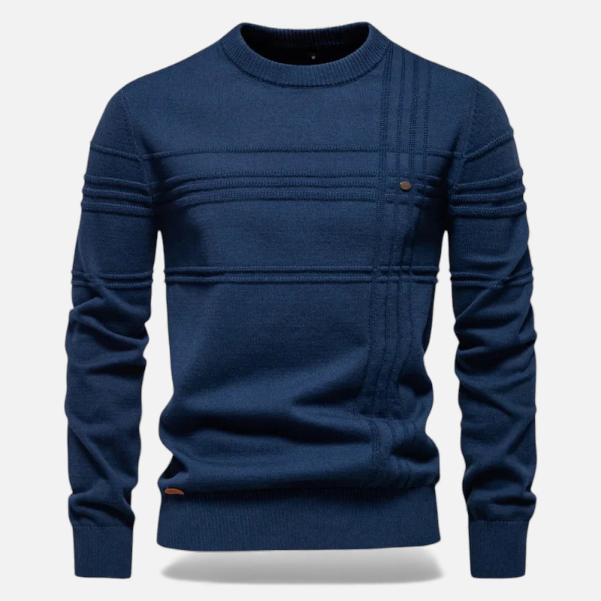 Men's Tailored Structured Knit Sweater