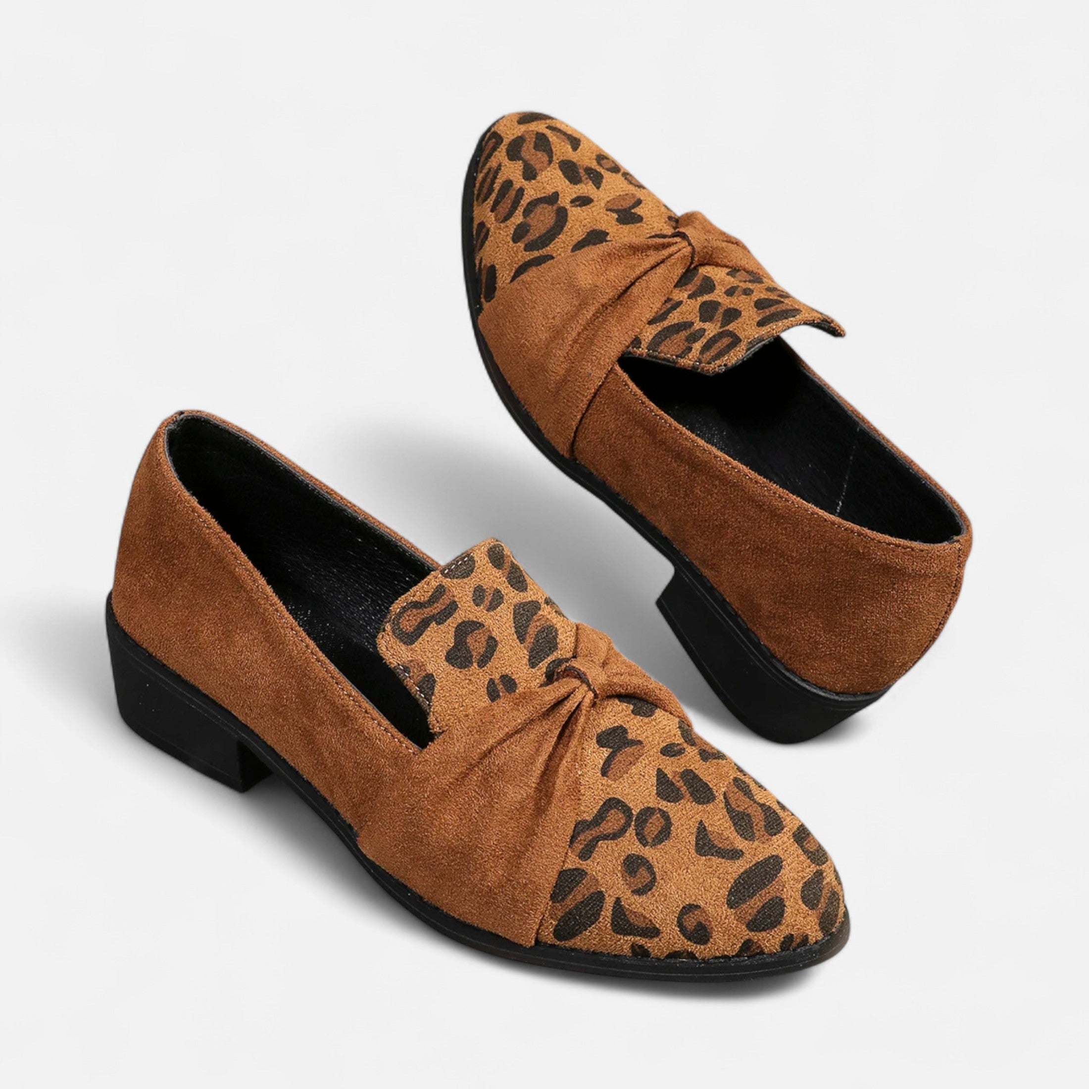 Women's Wild Suede Leopard Loafers