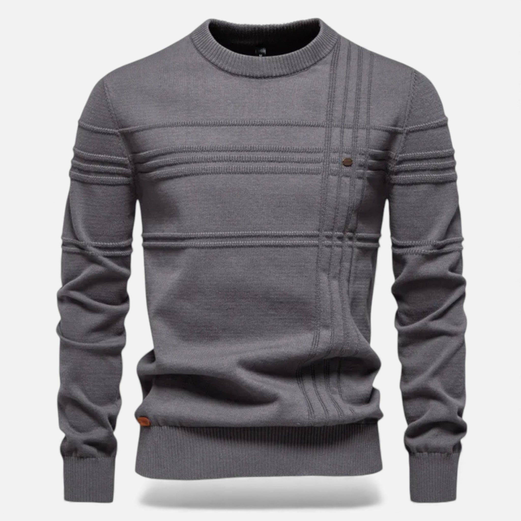 Men's Tailored Structured Knit Sweater