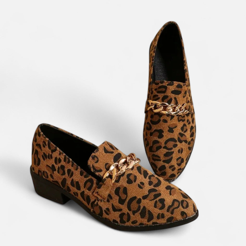 Women's Wild Suede Leopard Loafers