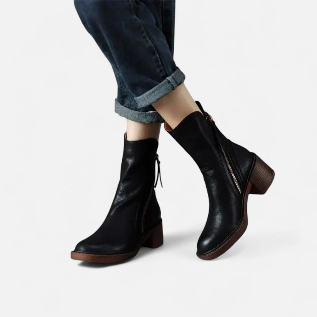 Women's Sleek Flat Roman Boots