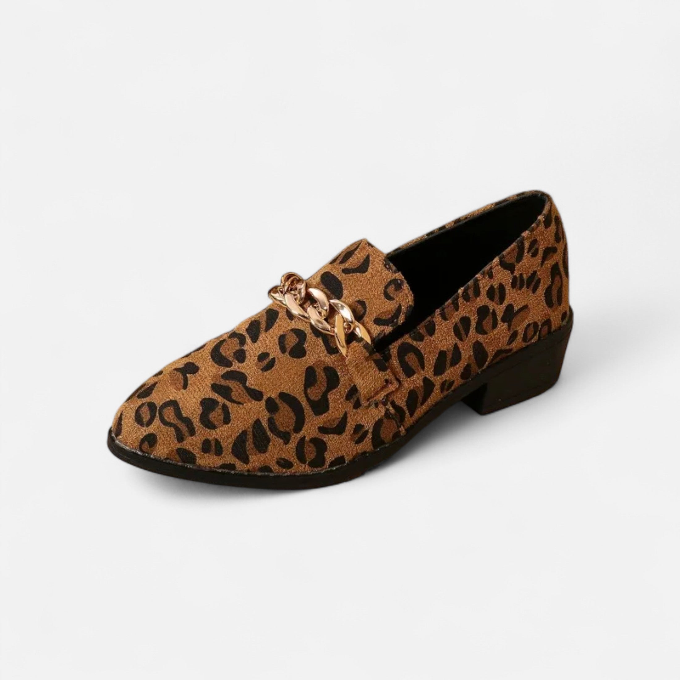 Women's Wild Suede Leopard Loafers