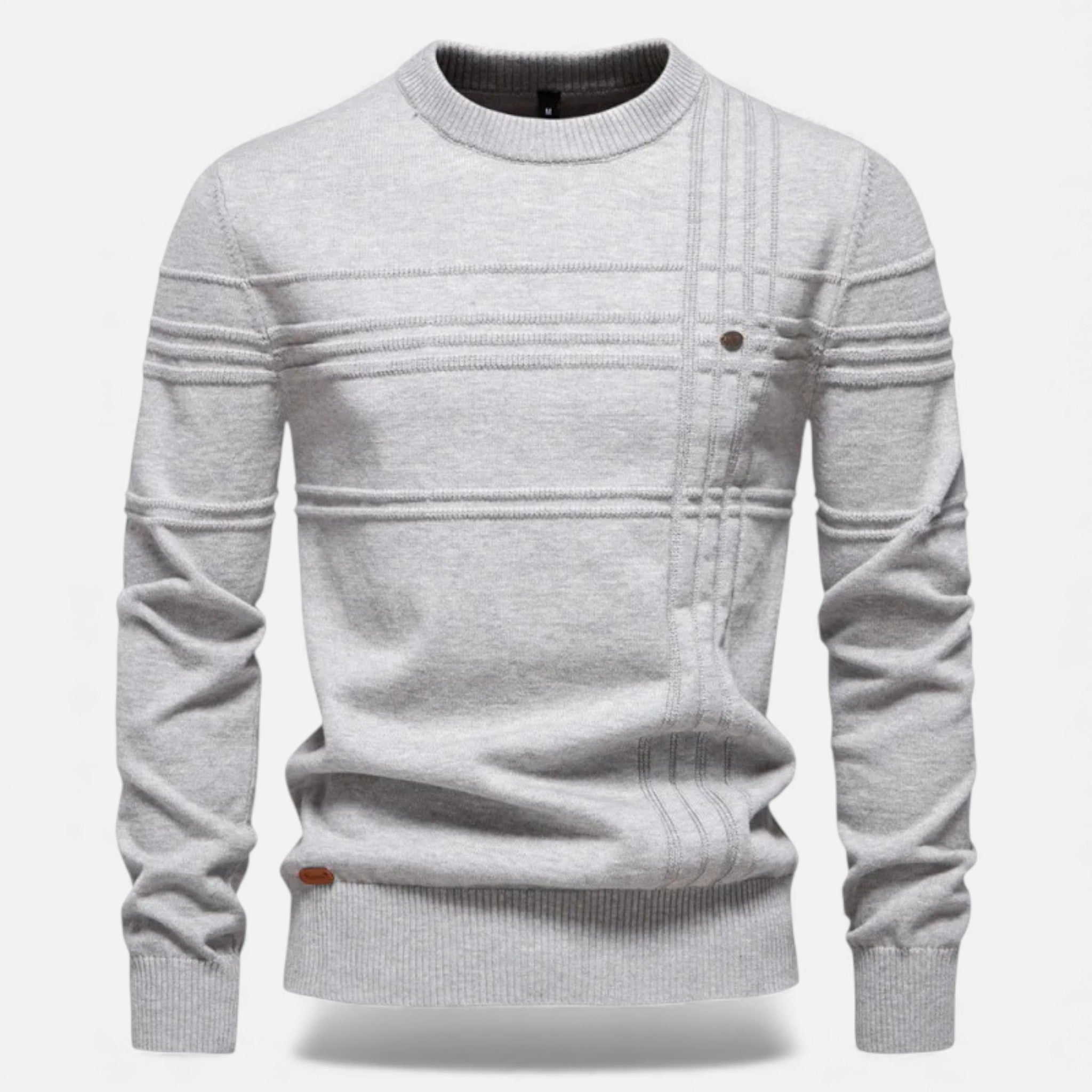 Men's Tailored Structured Knit Sweater