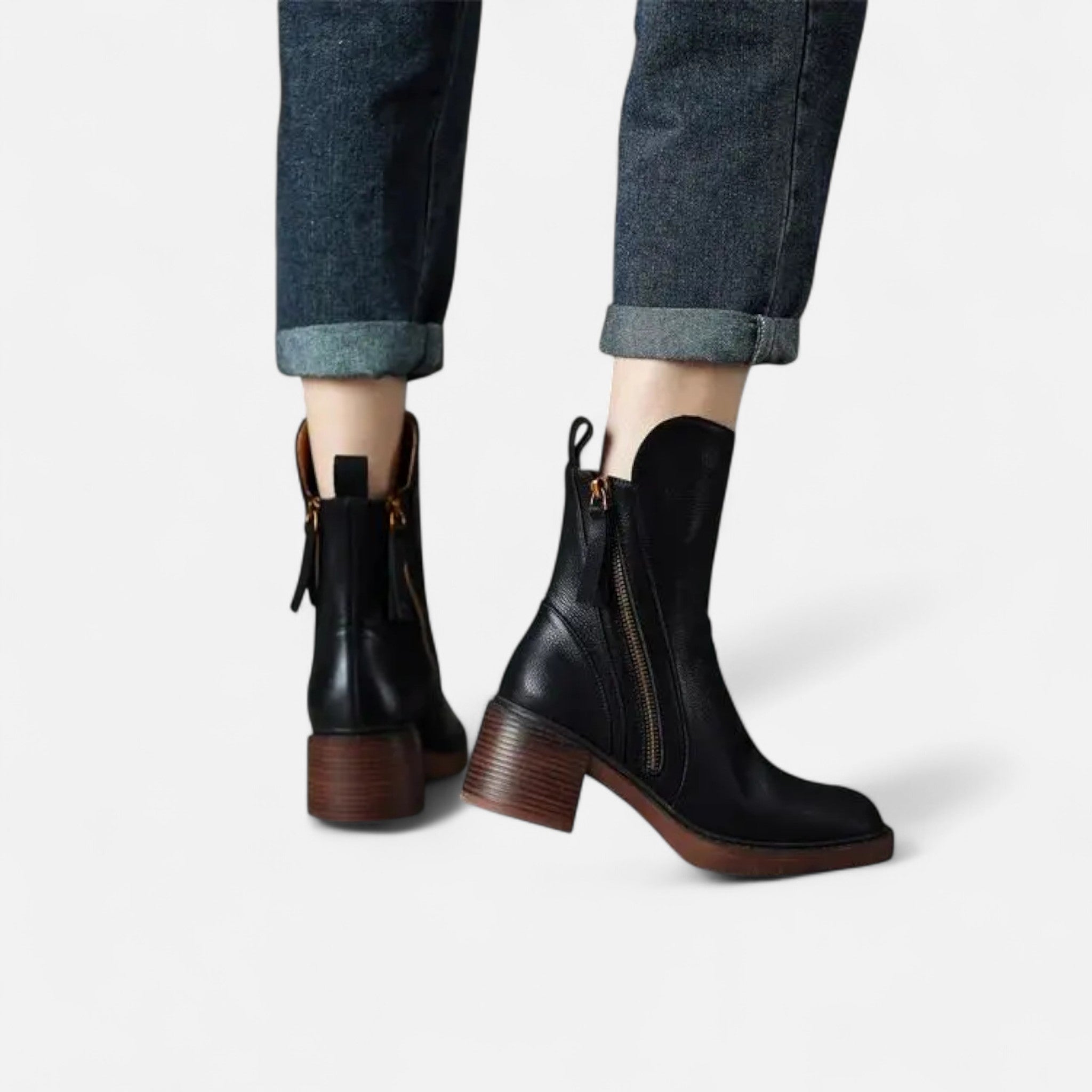 Women's Sleek Flat Roman Boots