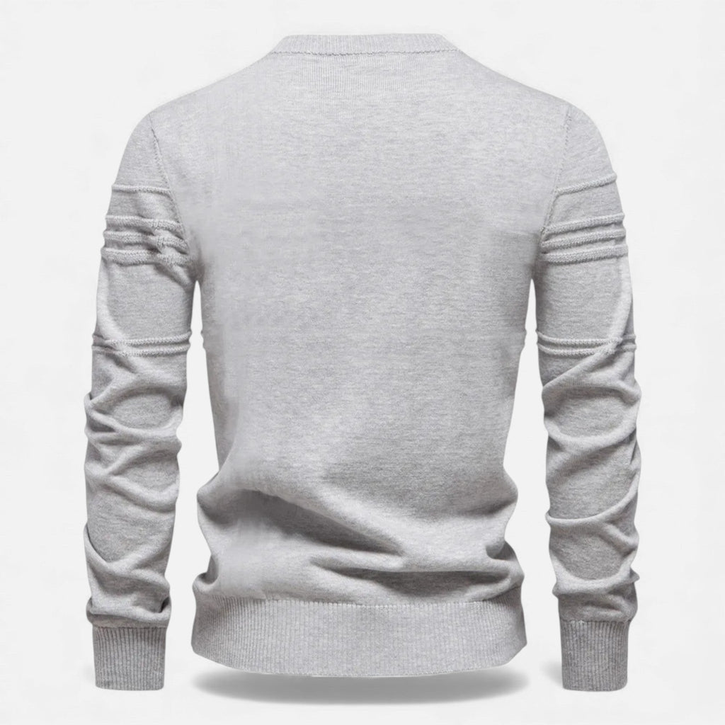 Men's Tailored Structured Knit Sweater
