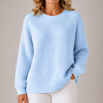 Scarlett | Cozy Waffle Knit Sweater
