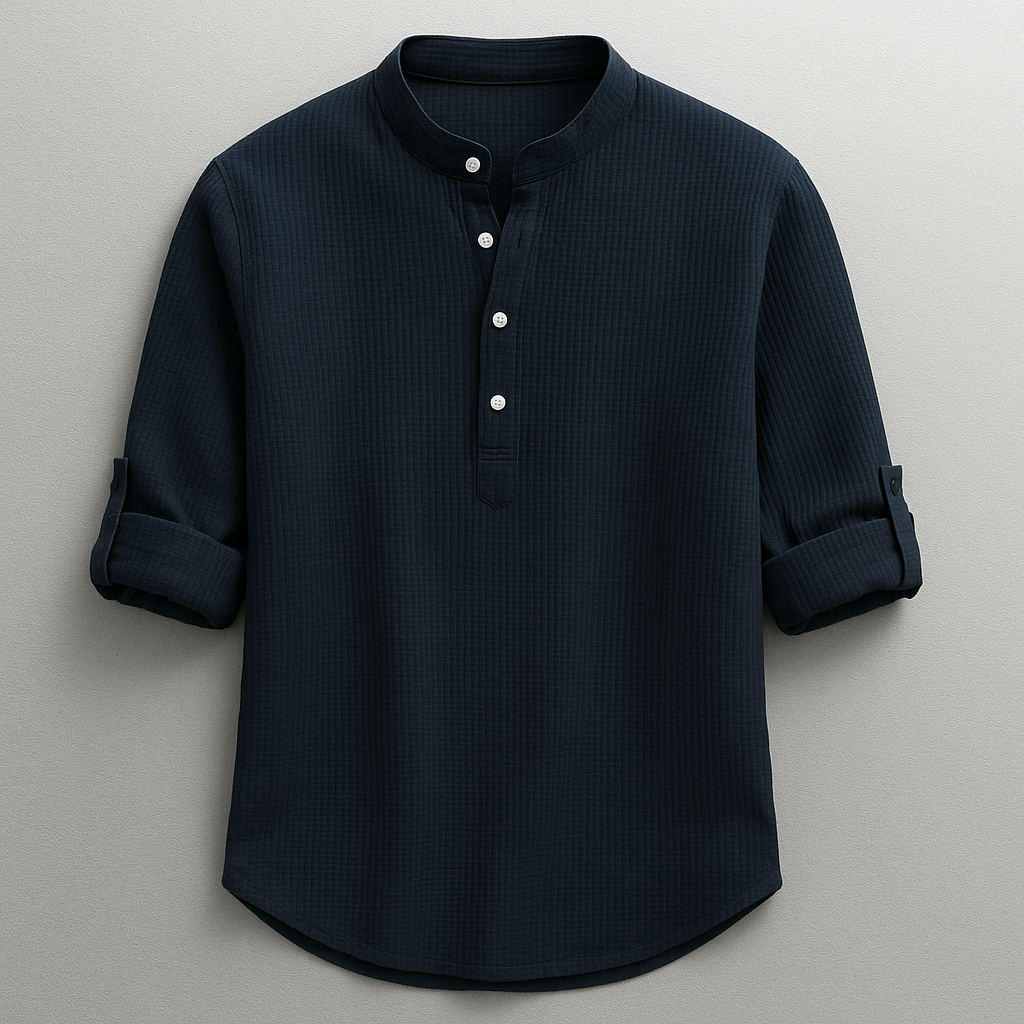 Men's Relaxed Cotton Linen Shirt
