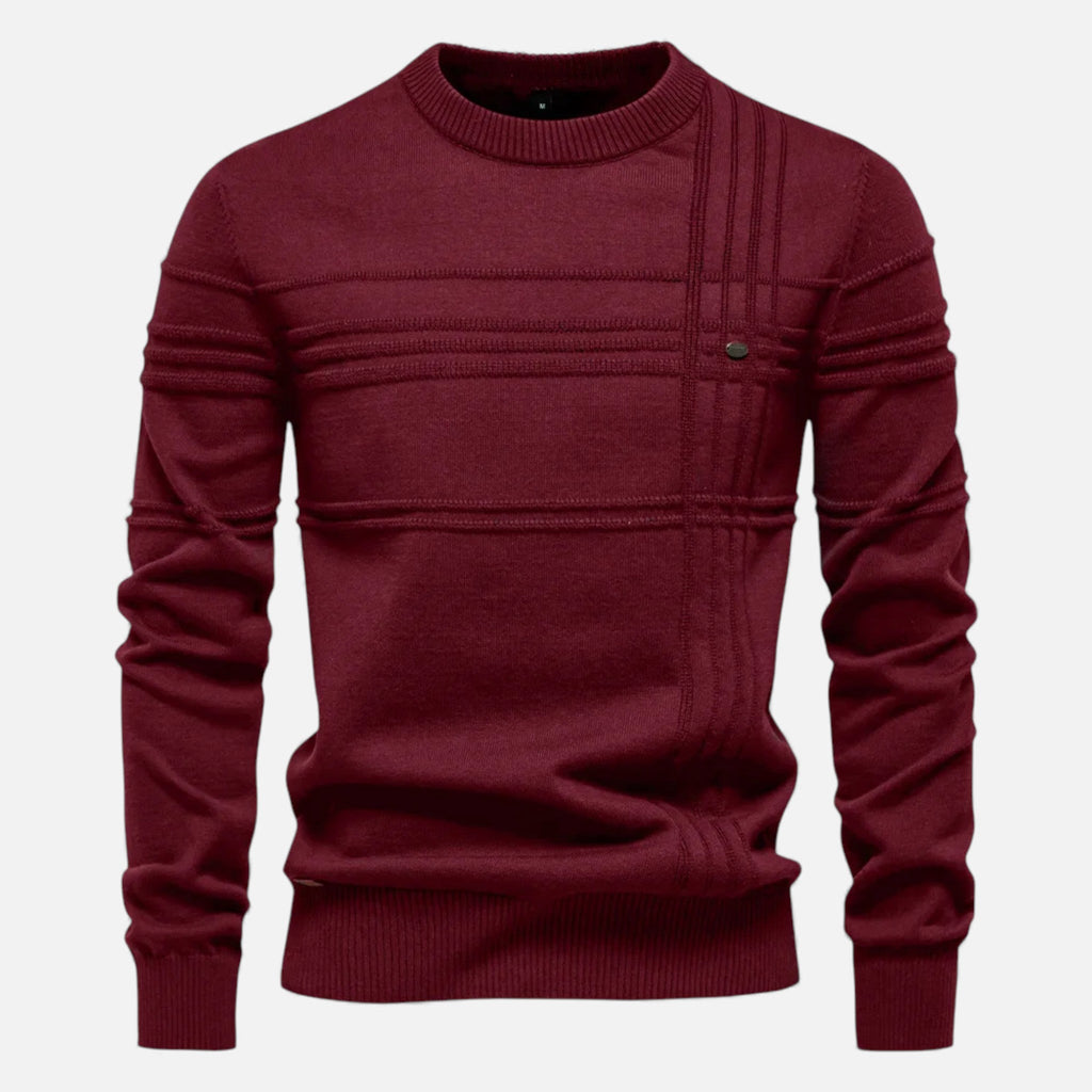 Men's Tailored Structured Knit Sweater