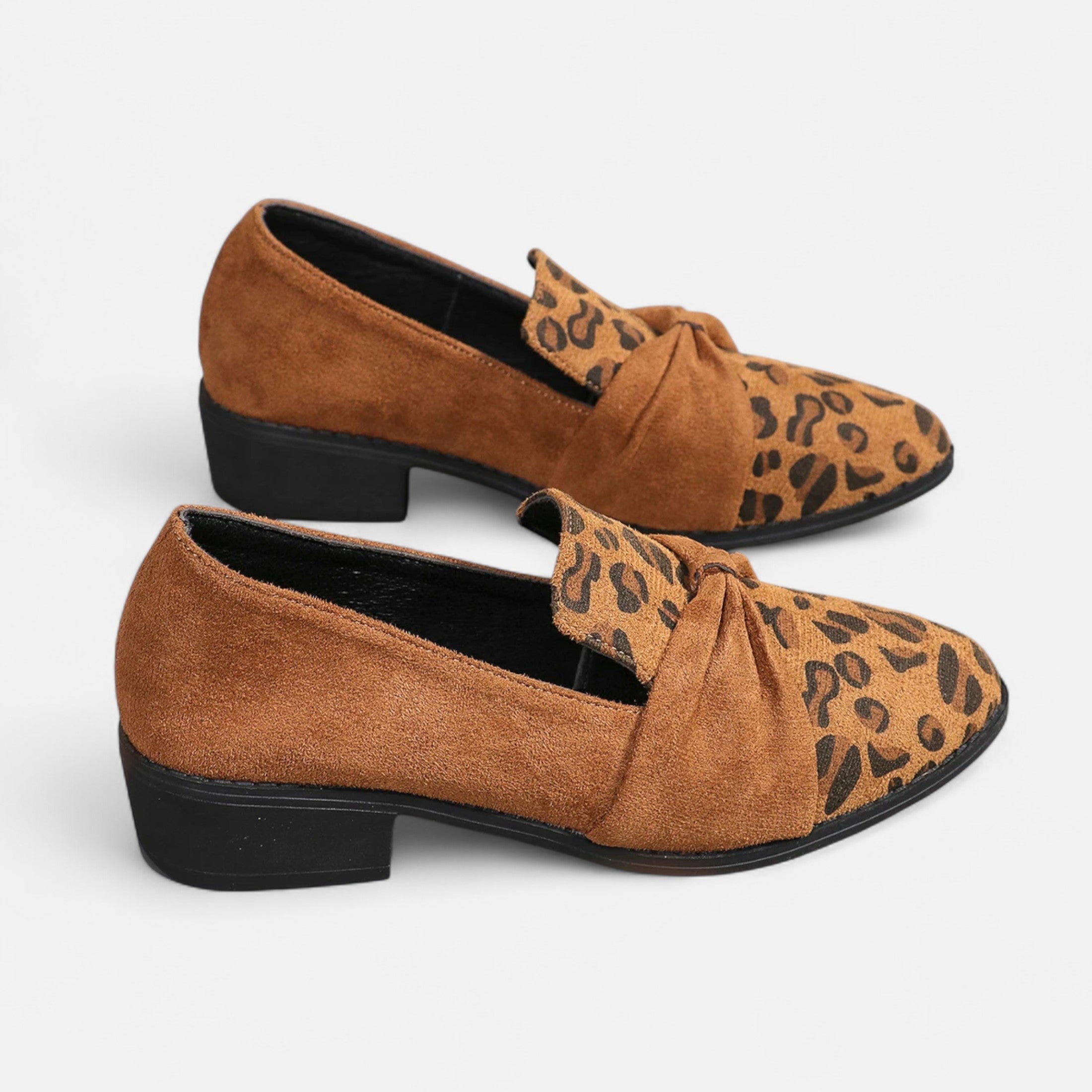 Women's Wild Suede Leopard Loafers