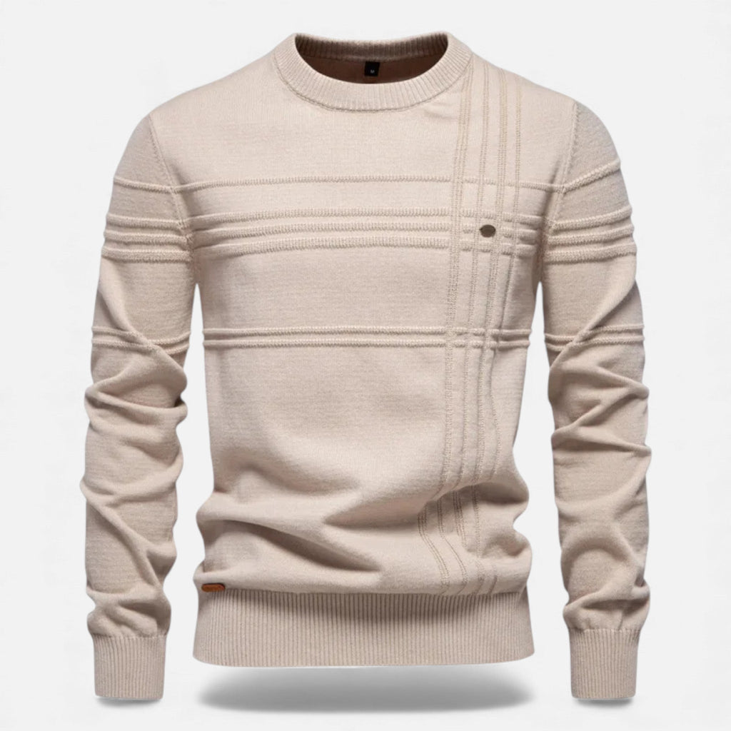 Men's Tailored Structured Knit Sweater