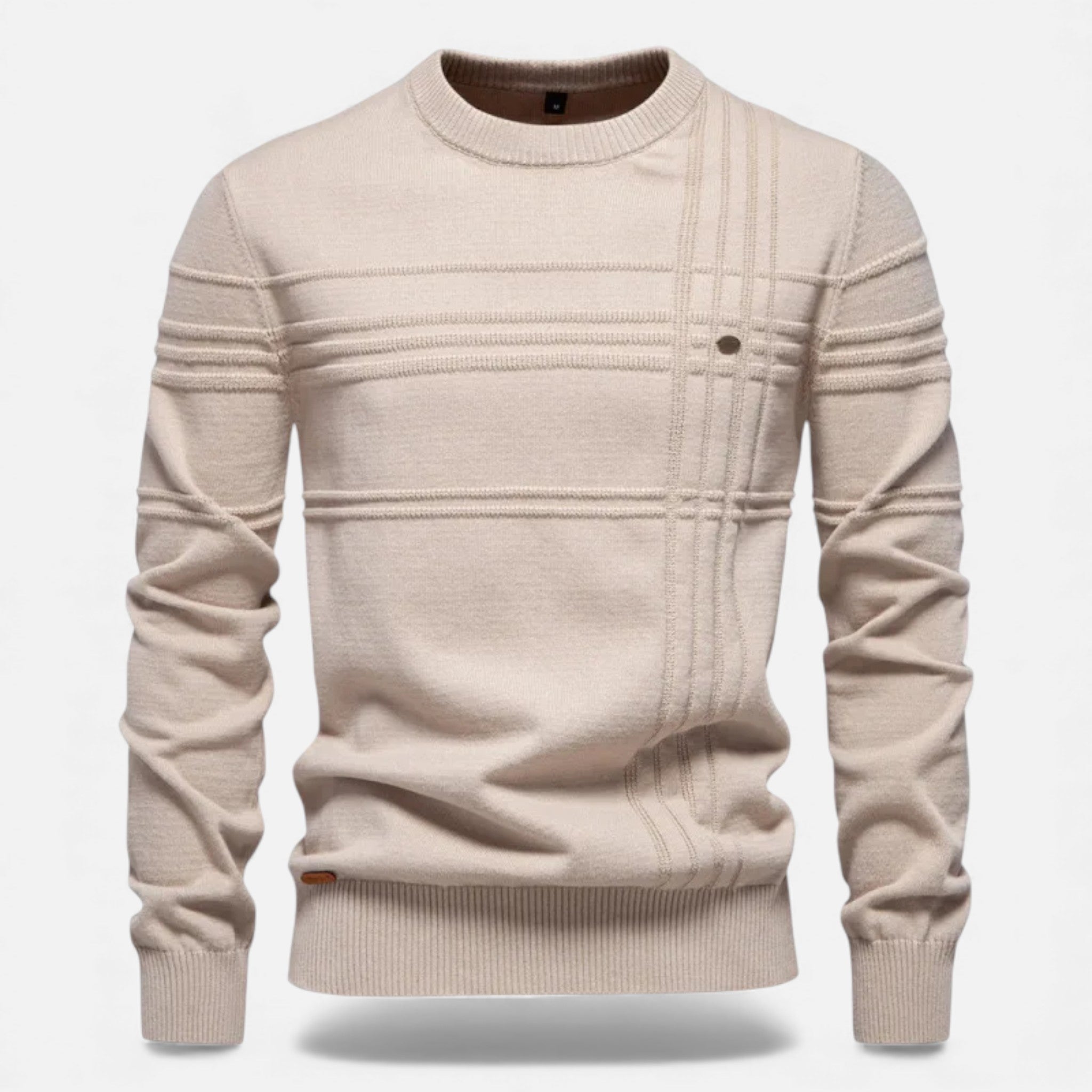 Men's Tailored Structured Knit Sweater