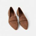 Women's Vintage Pointed-Toe Loafers