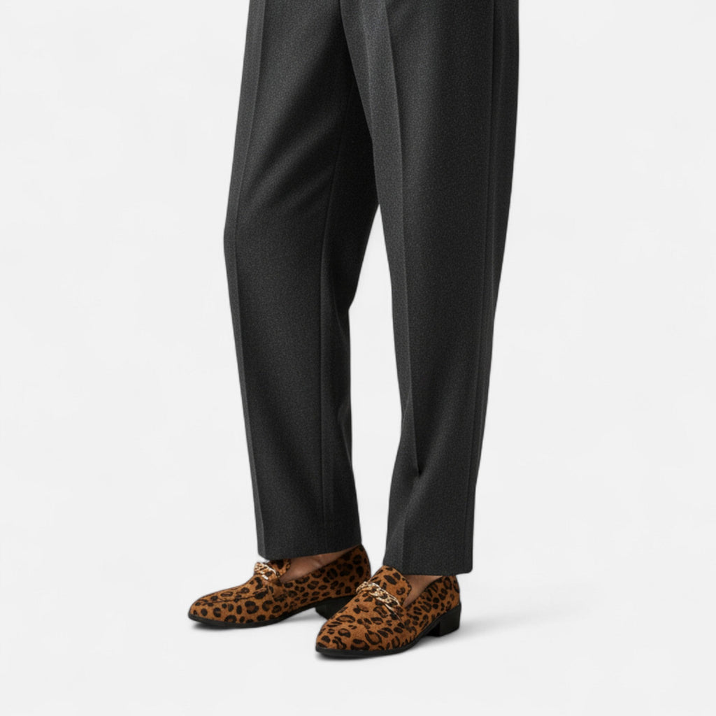 Women's Wild Suede Leopard Loafers