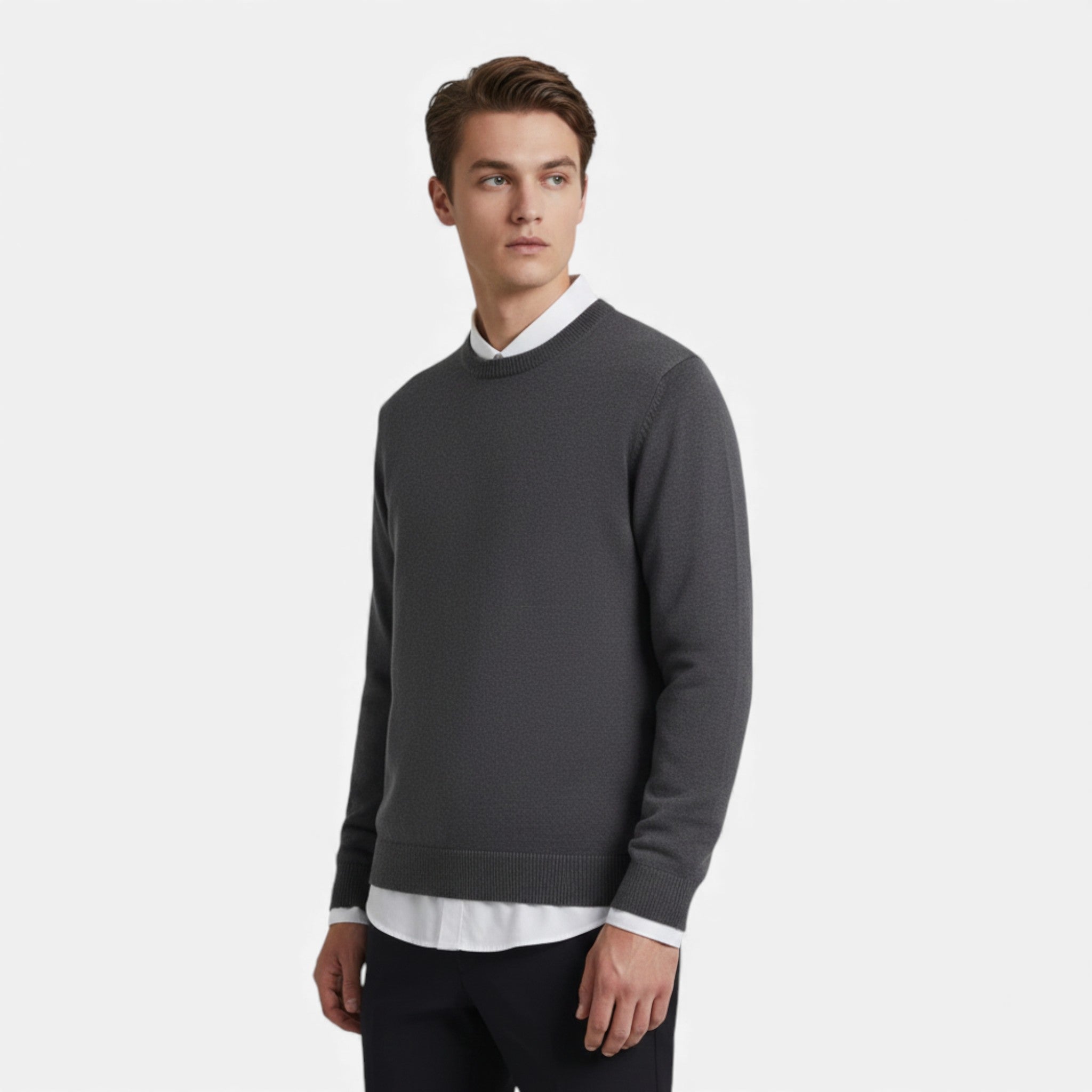 Men's Classic Knitted Crew Neck Sweater
