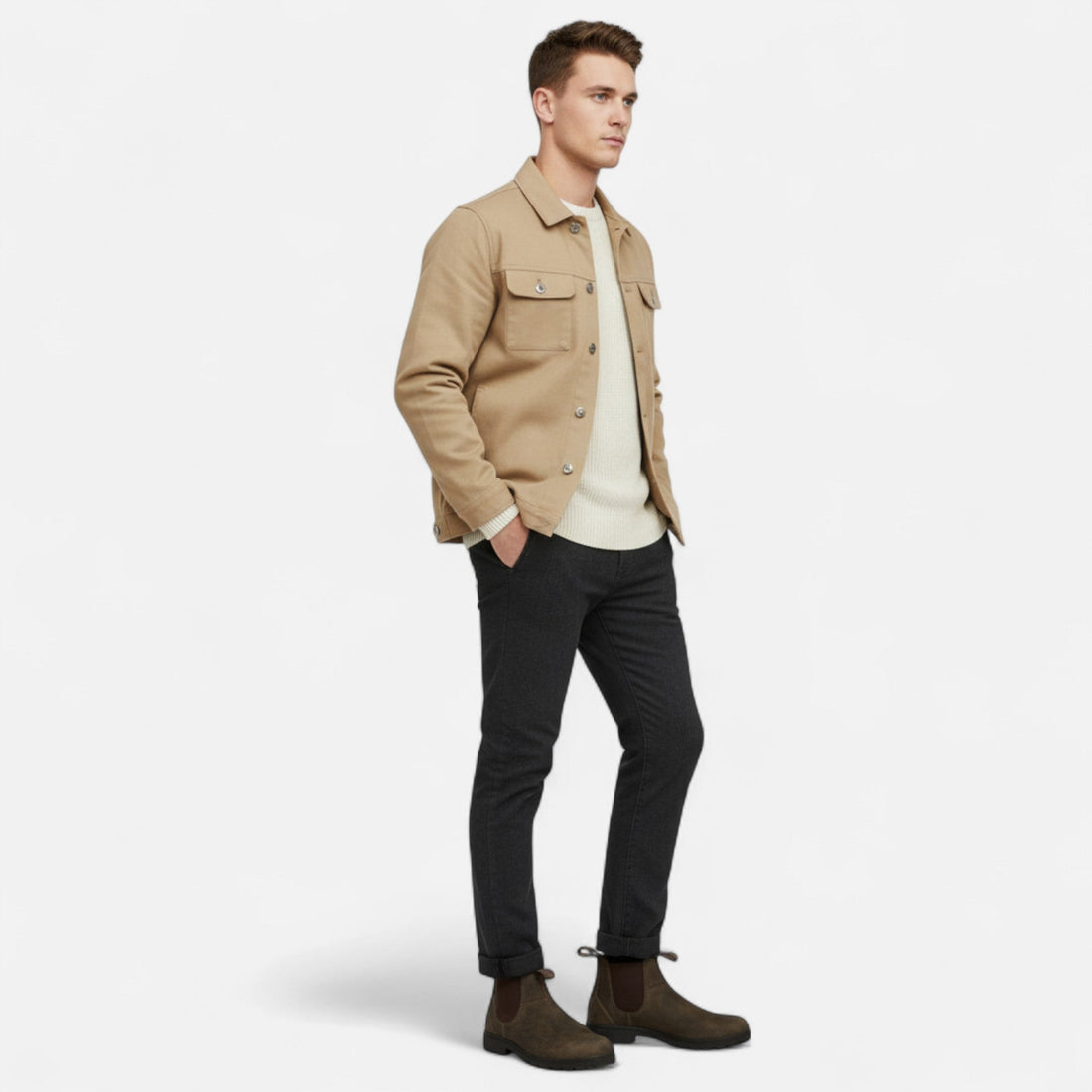 Men's Refined Leather Chelsea Boots