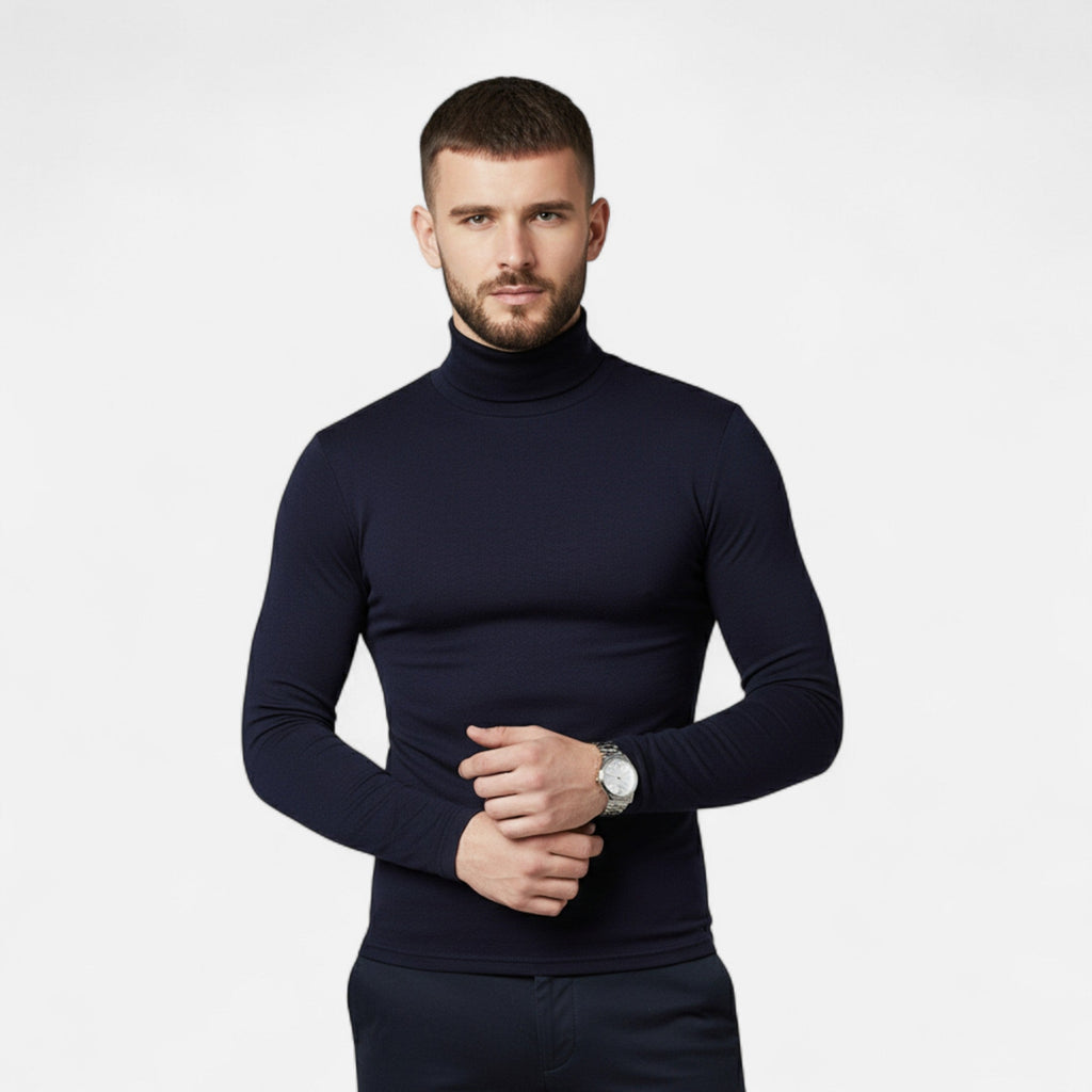 Men's Slim-Fit Stretch Turtleneck Sweater