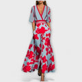 Women's Refined Floral Fitted Dress