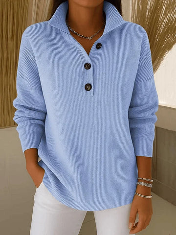 Florence™ | V-Neck Polo Sweater