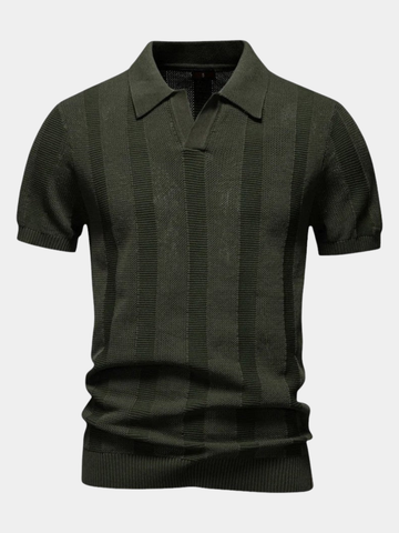 Men's Refined Knitted Polo Shirt