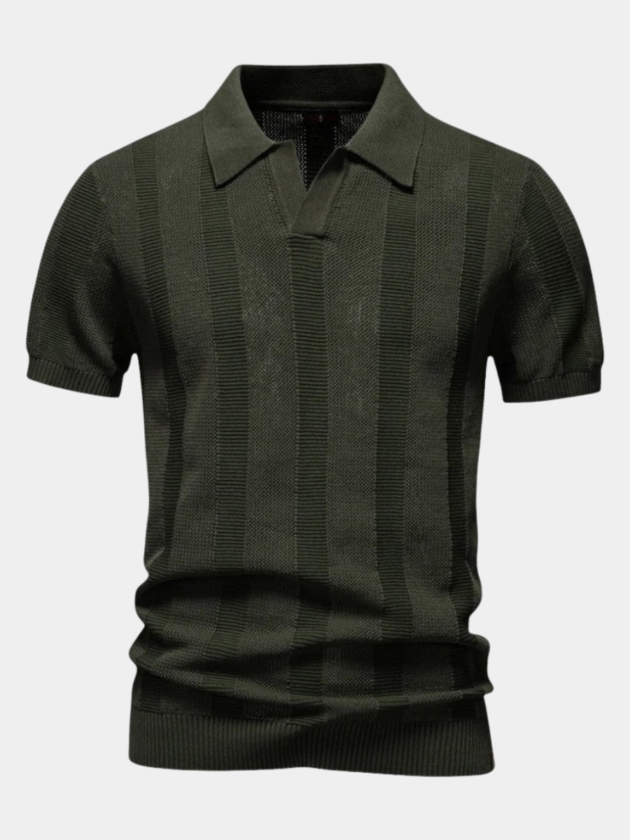 Men's Refined Knitted Polo Shirt