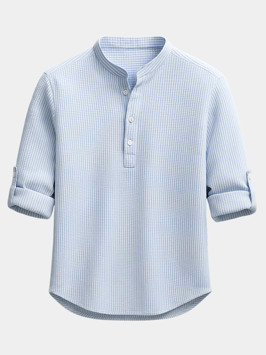 Men's Relaxed Cotton Linen Shirt