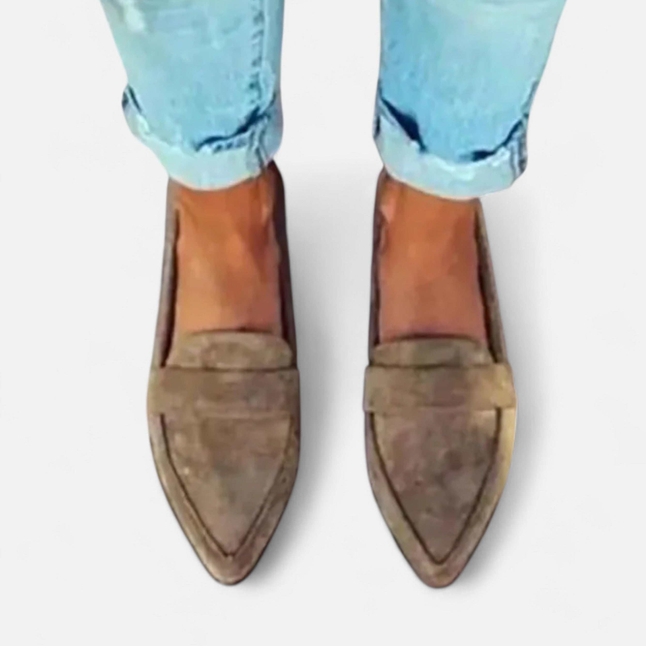Women's Vintage Pointed-Toe Loafers