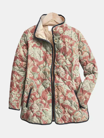 Ketura™ | Vintage Floral Casual Quilted Jacket