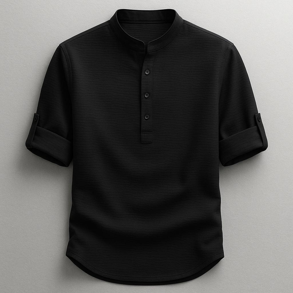 Men's Relaxed Cotton Linen Shirt