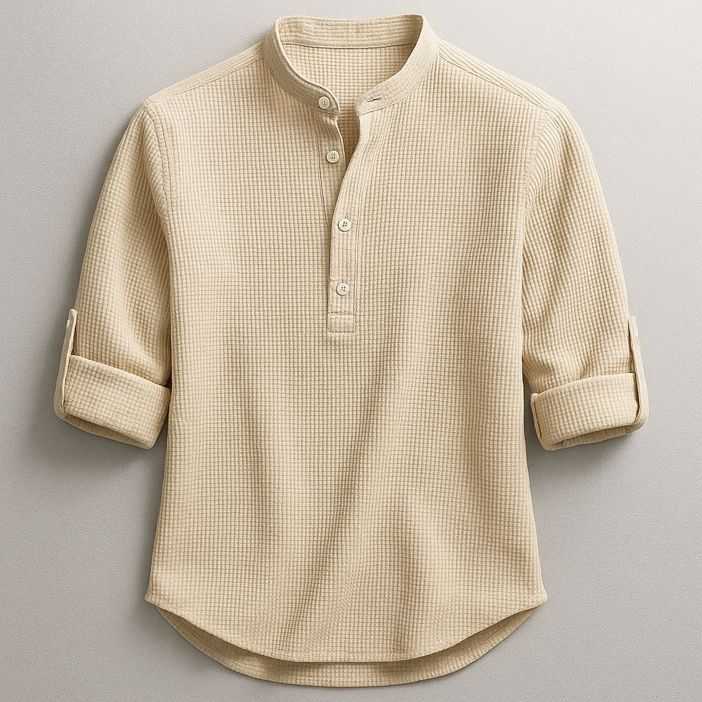 Men's Relaxed Cotton Linen Shirt
