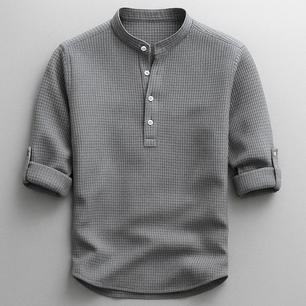 Men's Relaxed Cotton Linen Shirt