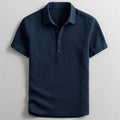 Men's Breathable Linen Polo Shirt