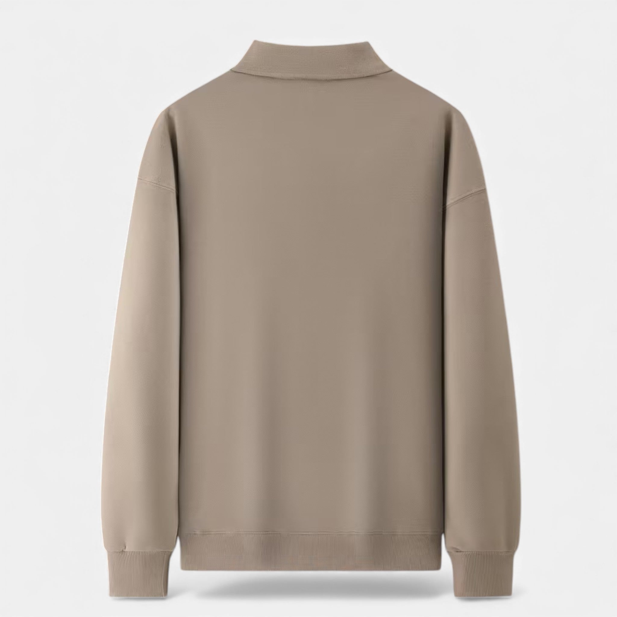Men's Ribbed Polo Knit Sweater