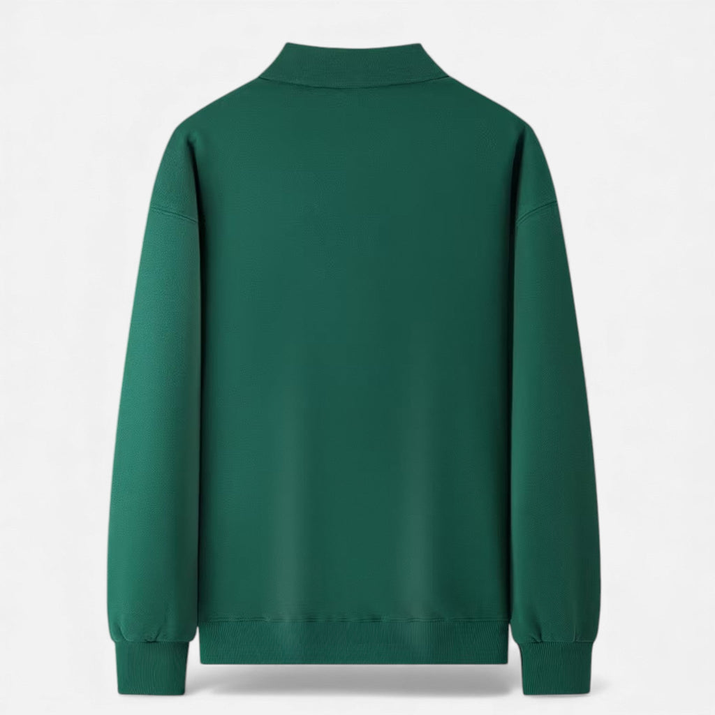 Men's Ribbed Polo Knit Sweater