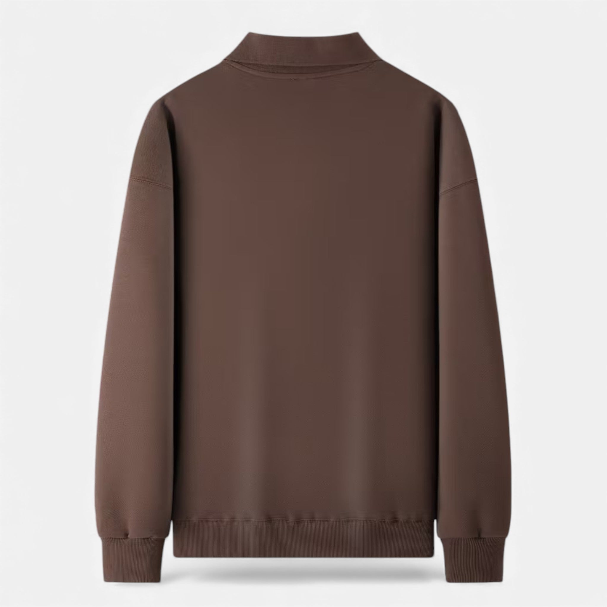 Men's Ribbed Polo Knit Sweater